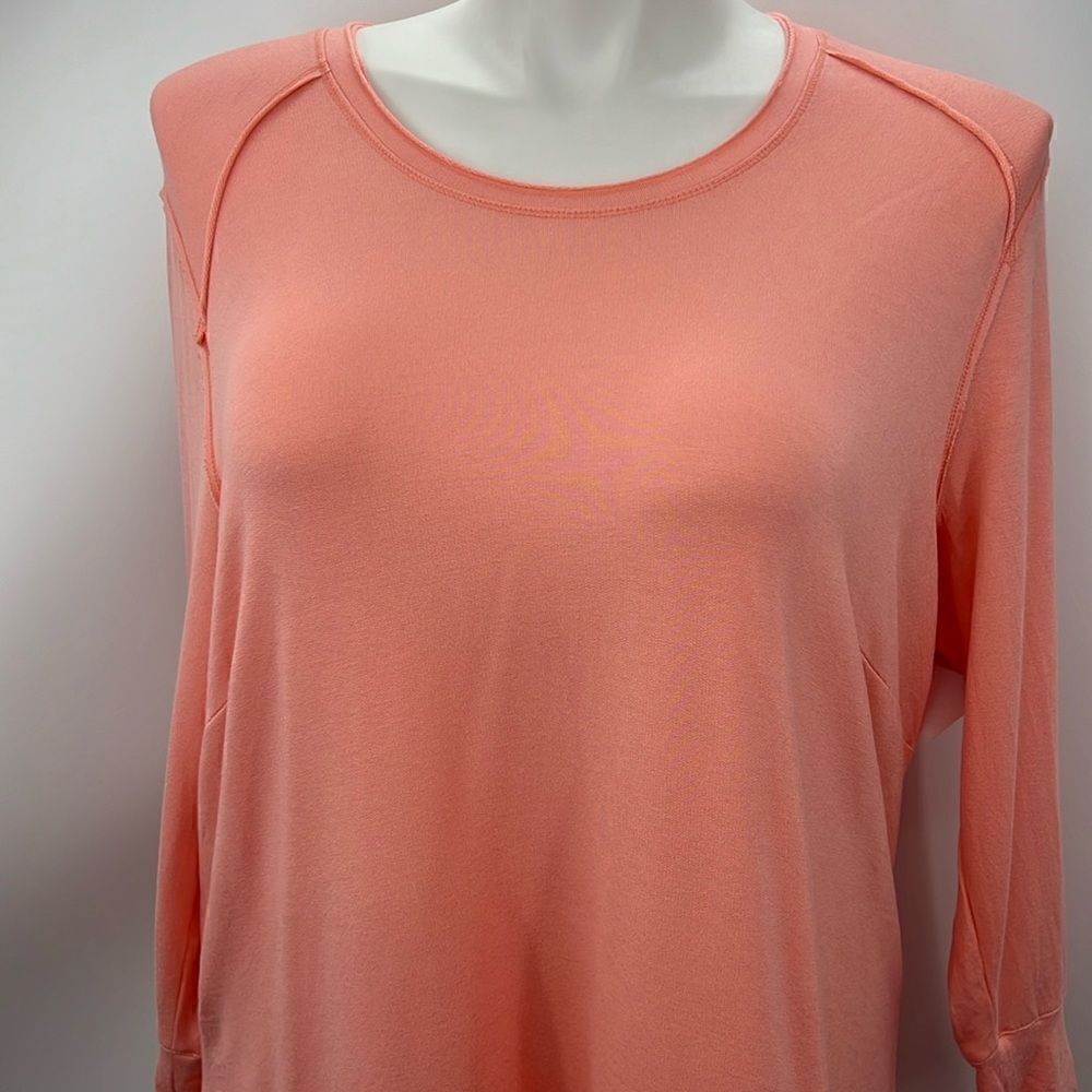 Melissa MCcarthy Seven7 peach jersey knit top 2X